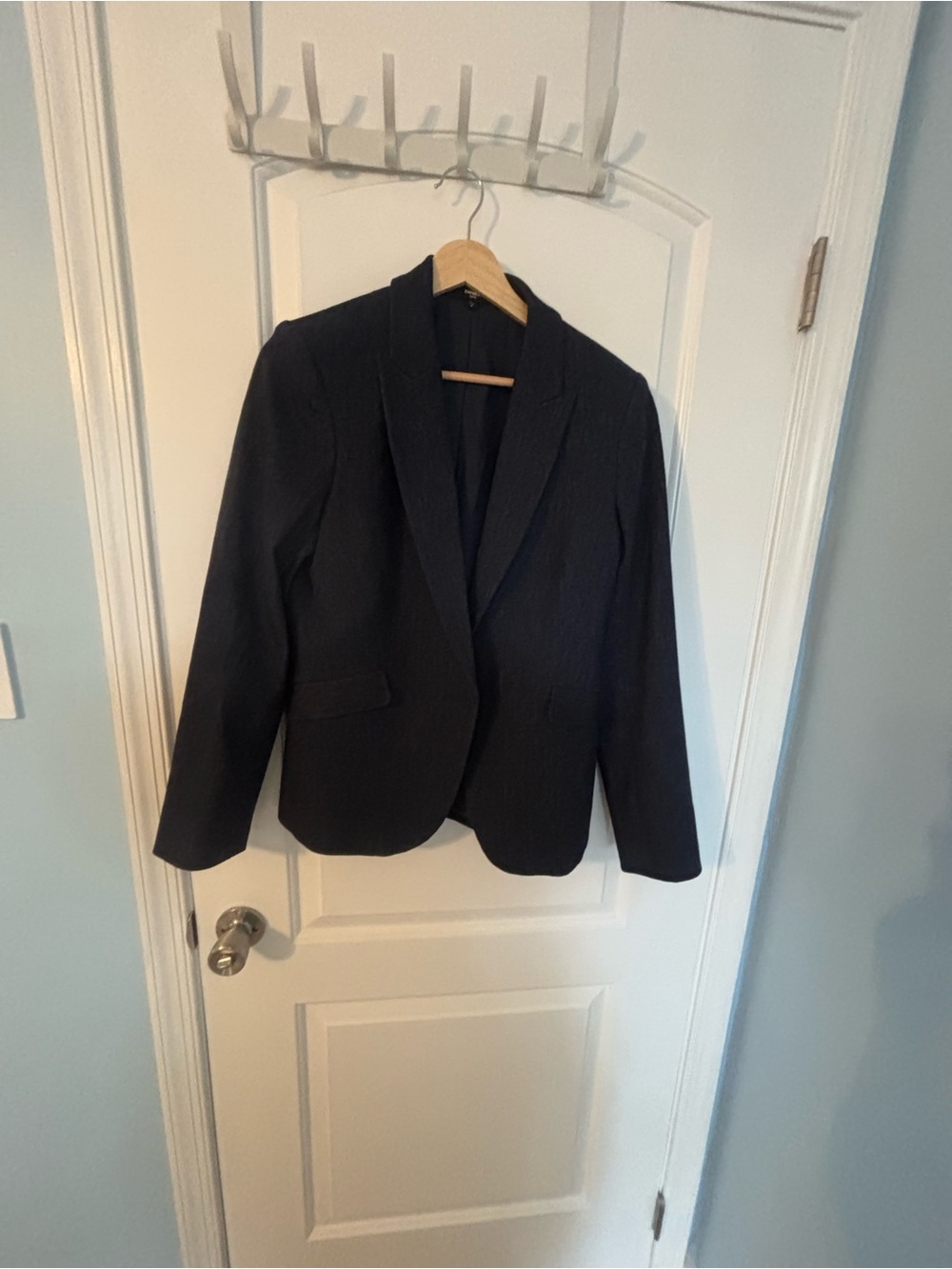 Women's  Express dark blue denim Tailored Blazer - Classic Work Jacket